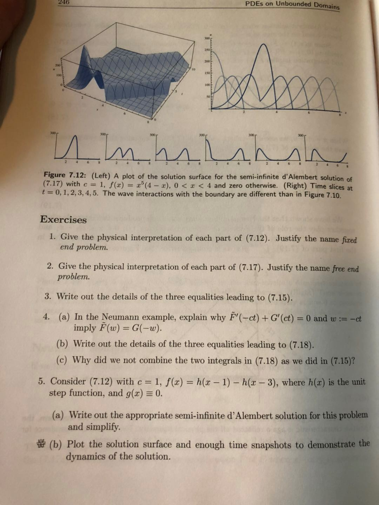 Pdes On Unbounded Domains 246 300 300 Figure 7 12 Chegg Com