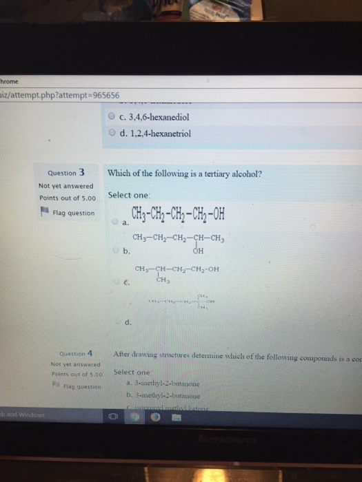 Solved Which Of The Following Is A Tertiary Alcohol? After | Chegg.com