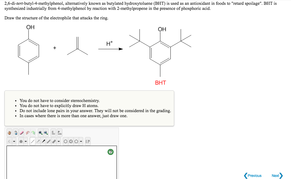 Solved 2 6 Di Tert Butyl 4 Methylphenol Alternatively Kn Chegg Com