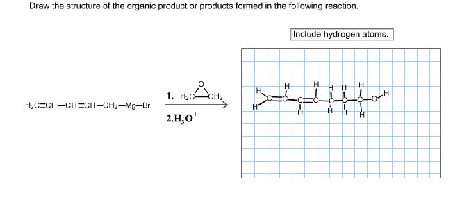 Solved Draw The Structure Of The Organic Product Or Produ