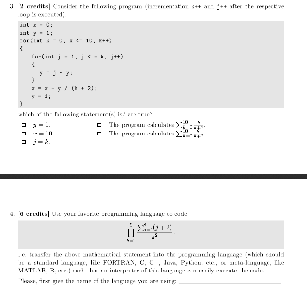 Solved Consider The Following Program Incrementation K Chegg Com