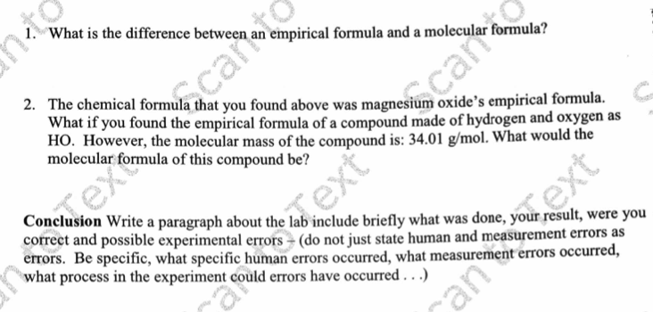 magnesium oxide report chemistry experiment empirical magnesium oxide report chemistry experiment empirical