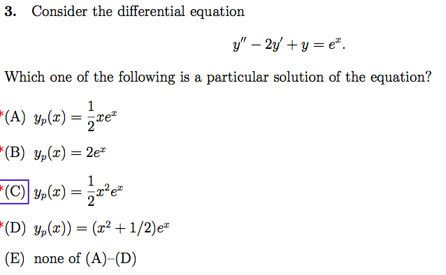 Solved Consider The Differential Equation Y 2y Y Chegg Com