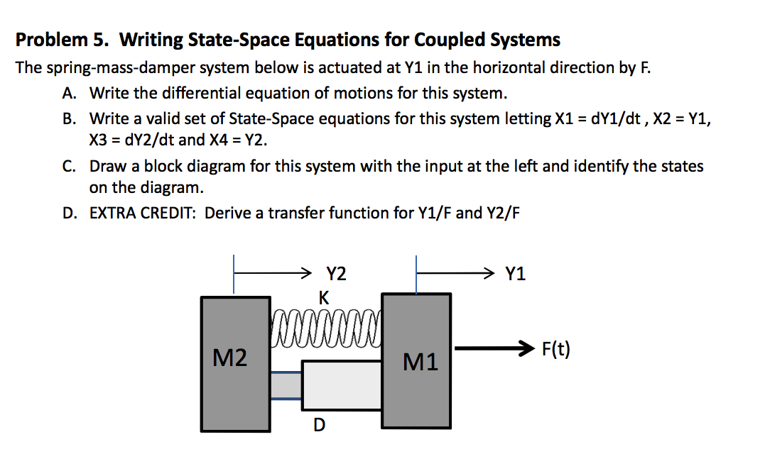 Spring Mass System equation. Differential equations Mass Matrix. Differential equations of one Mass. Differential equations diagram.