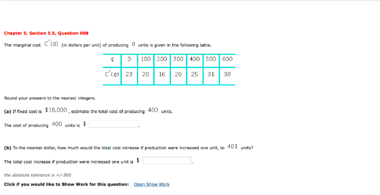 5.5 net and total distanceap calculus 14th edition