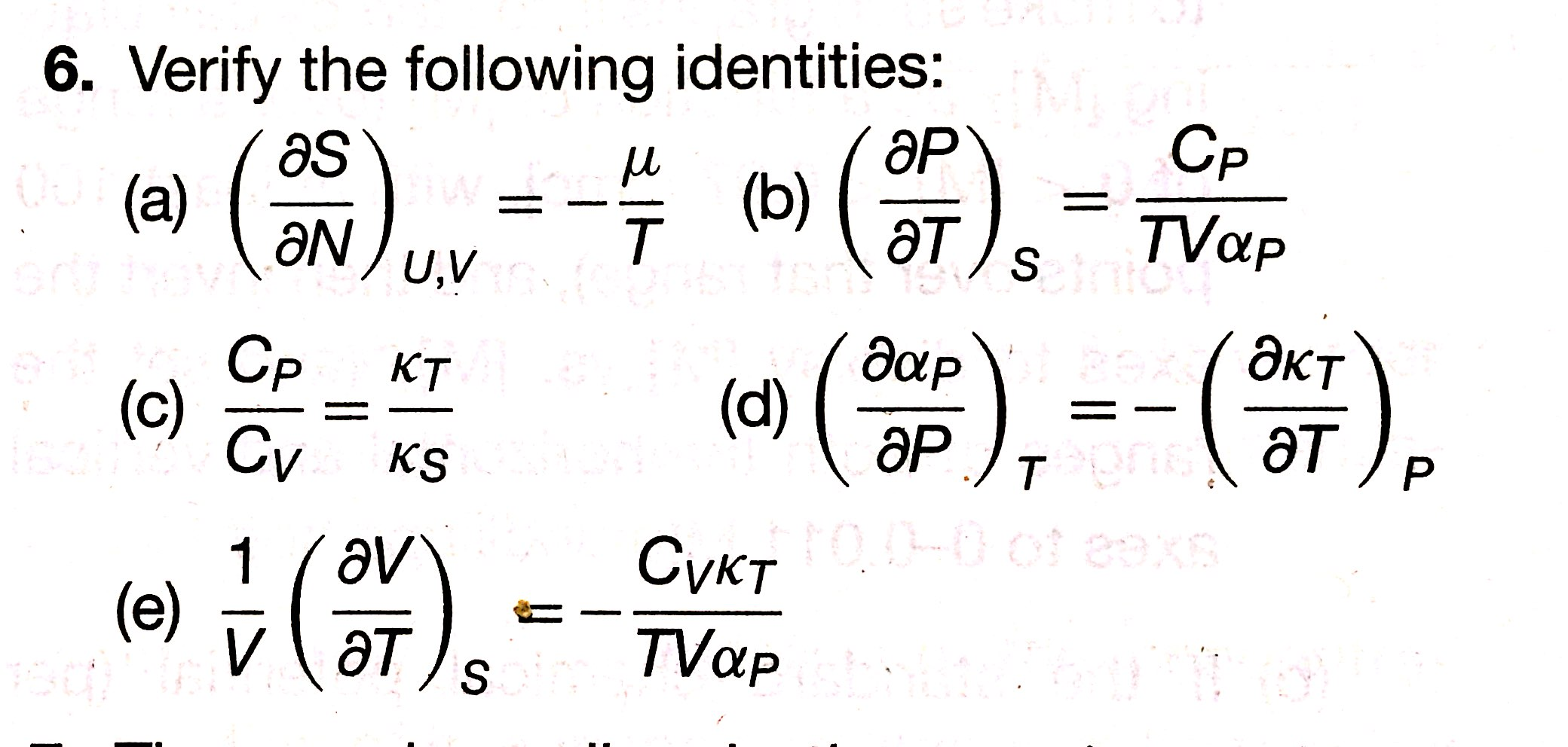 Verify The Following Identities A Partial S Chegg Com