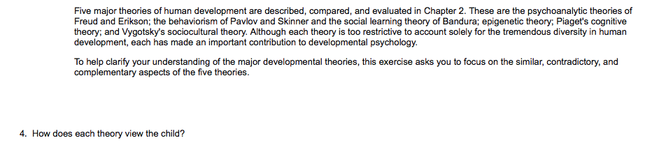 cognitive theory of human development