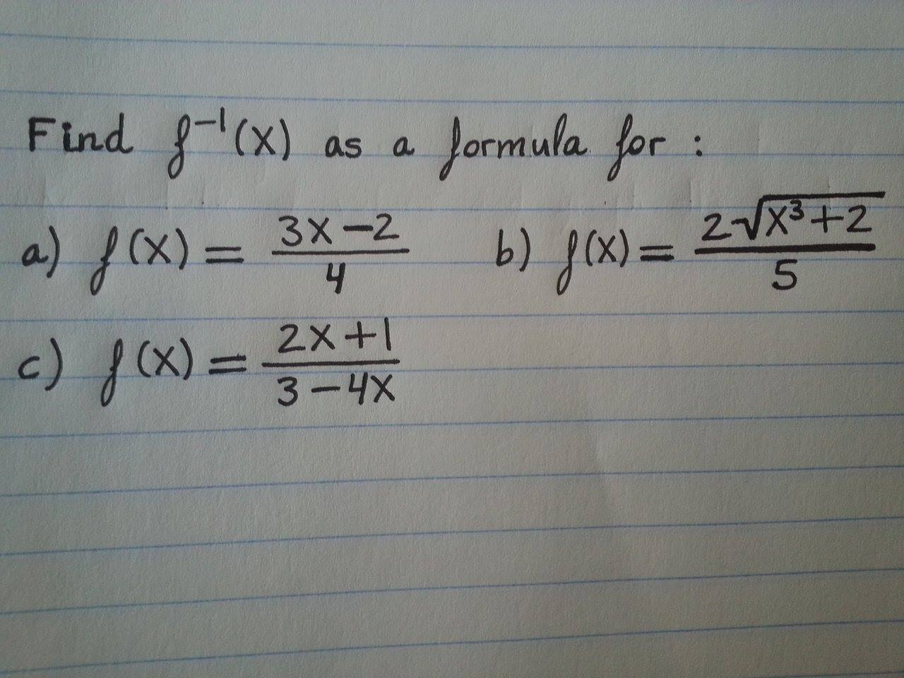 Solved Find F X 3x 2 4 F X 2 Square Root X 3 Chegg Com