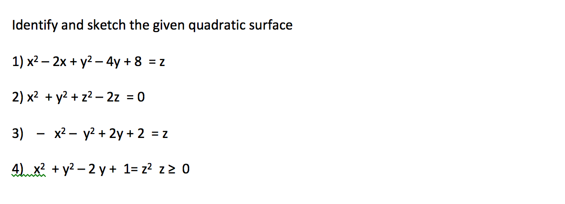 Solved Identify And Sketch The Given Quadratic Surface 1 X2 Chegg Com