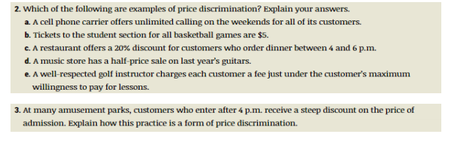 4 forms of price discrimination