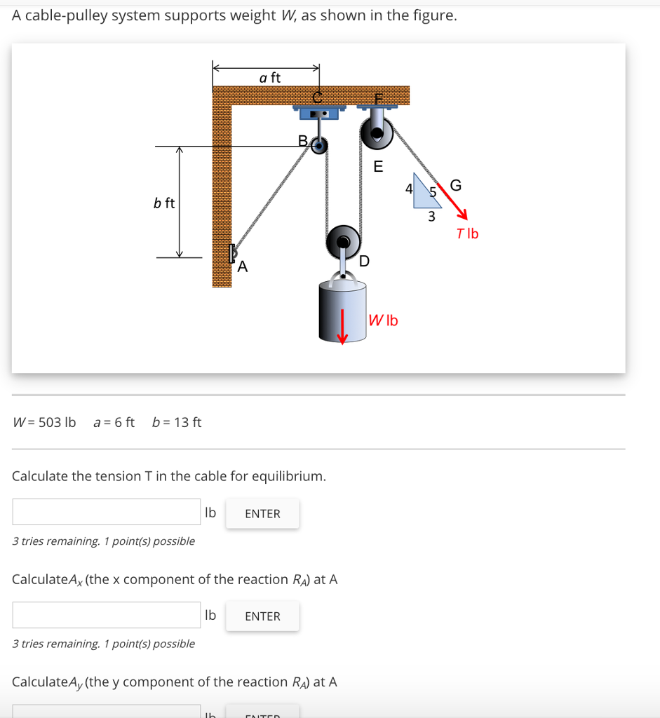 tension in a pulley system
