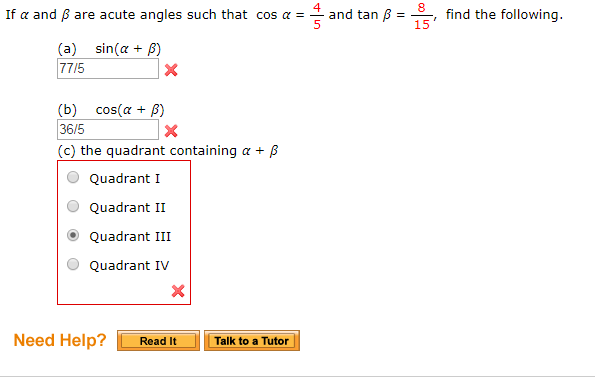 Solved If Alpha And Beta Are Acute Angles Such That Cos A Chegg Com
