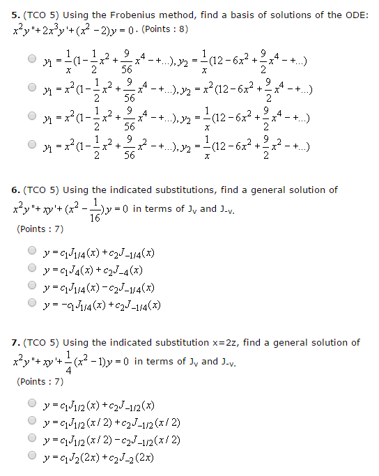 Solved Using The Frobenius Method Find A Basis Of Solutions Chegg Com