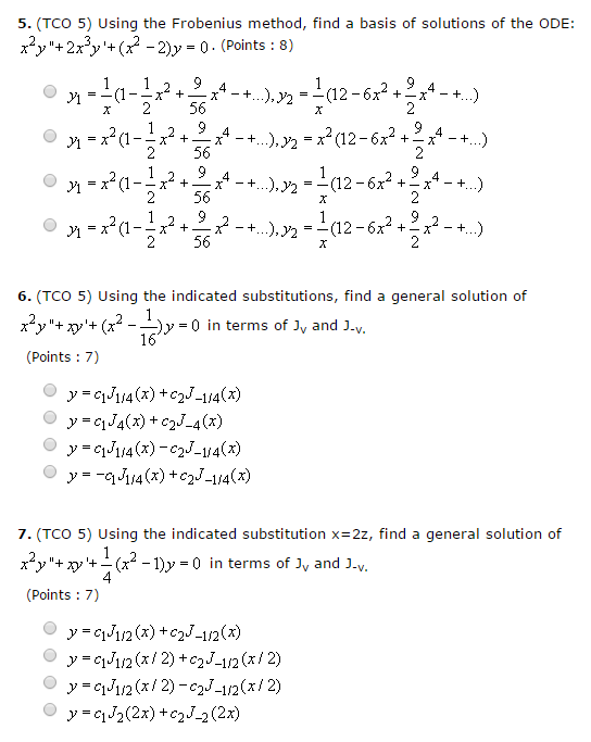 Using The Frobenius Method Find A Basis Of Solutions Chegg Com