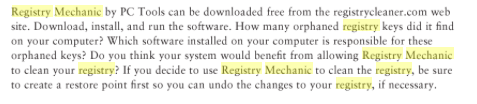 telecharger pc tools registry mechanic gratuit