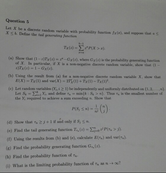 Solved Let X Be A Discrete Random Variable With Probabili Chegg Com