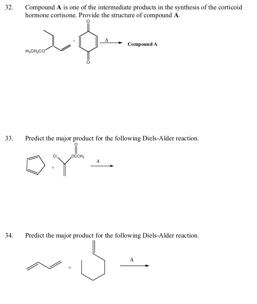 worksheet Predicting Reaction Products Worksheet Answers chemistry archive april 03 2018 chegg com compound a is one of the intermediate products in synthesis corticoid hormone cortisone