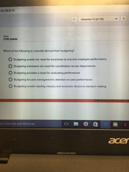 Solved Which Of The Following Is A Benefit Derived From | Chegg.com