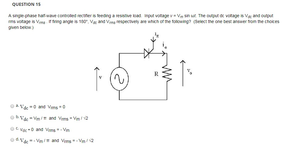 phase controlled rectifier