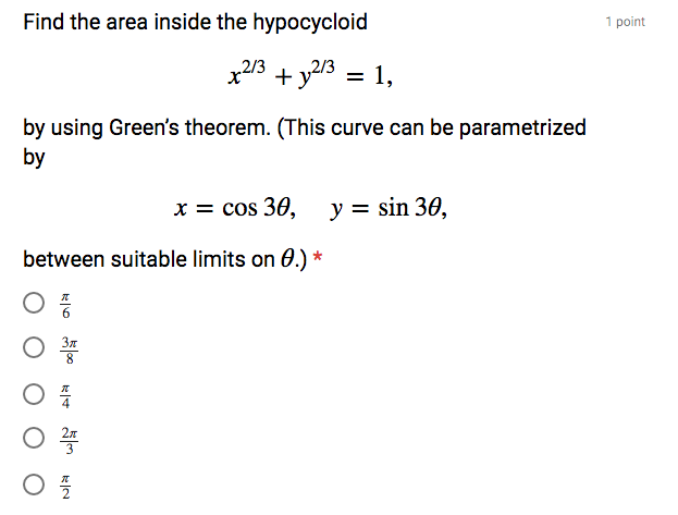 Solved Find The Area Inside The Hypocycloid X 2 3 Y 2 3 Chegg Com