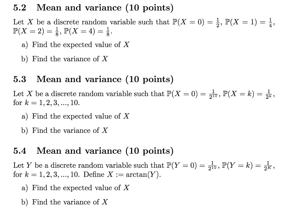 Solved Let X Be A Discrete Random Variable Such That P X Chegg Com