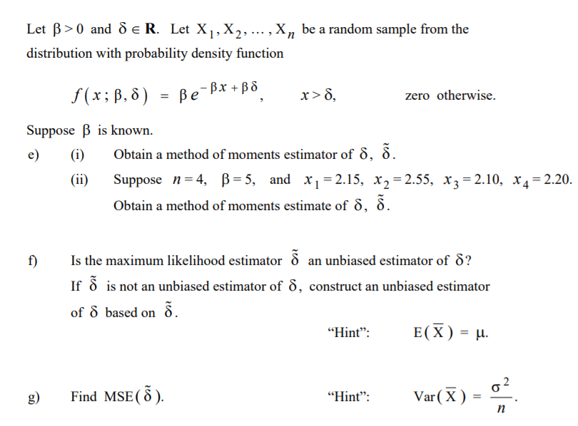 Solved Let B 0 And D E R Distribution With Proba Chegg Com