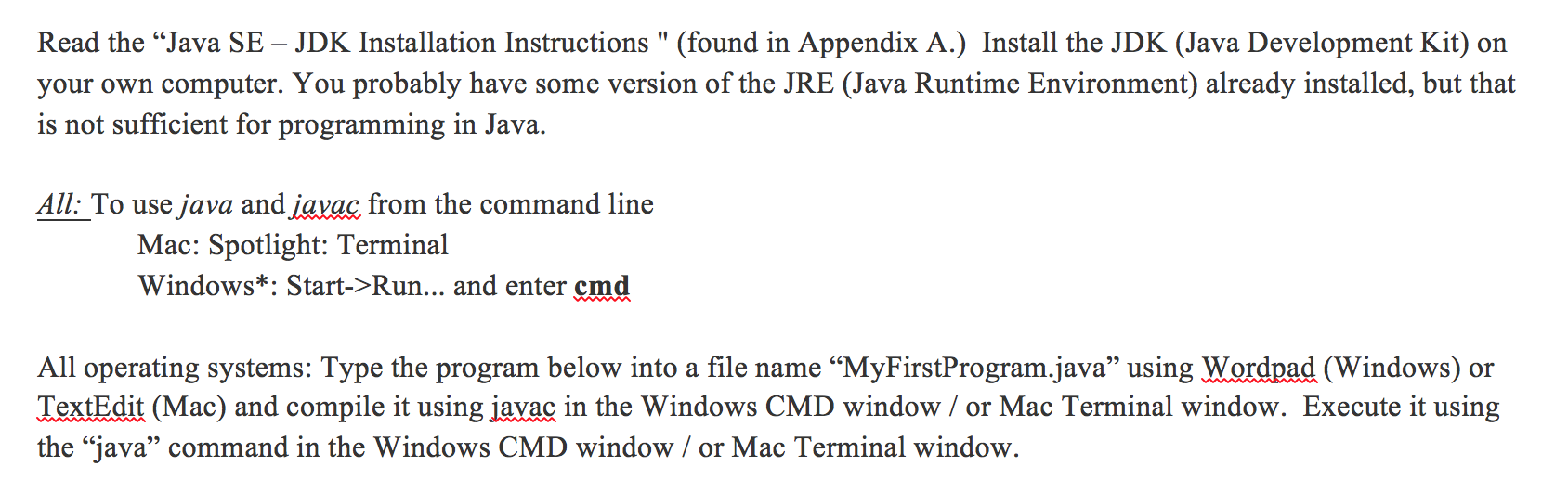 java command line tool mac