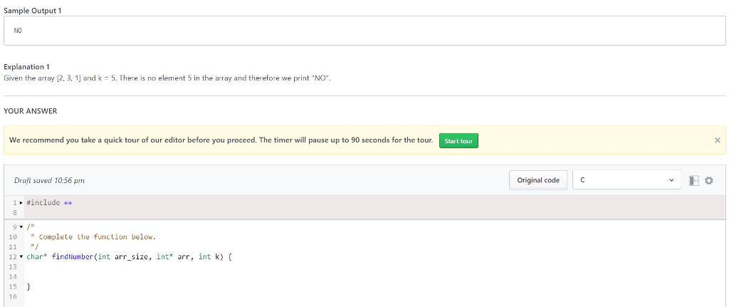 Find The Number Given An Unsorted Array Of N Chegg 