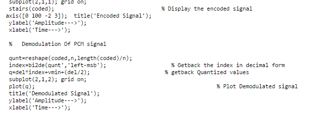 Answered! Using matlab to solve equation PCM for Sound Processing... 3