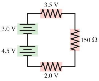 Finding Current In A Circuit With Batteries