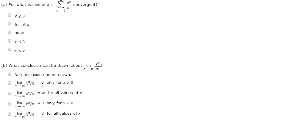 Solved For What Values Of X Is The Series Convergent And Chegg Com