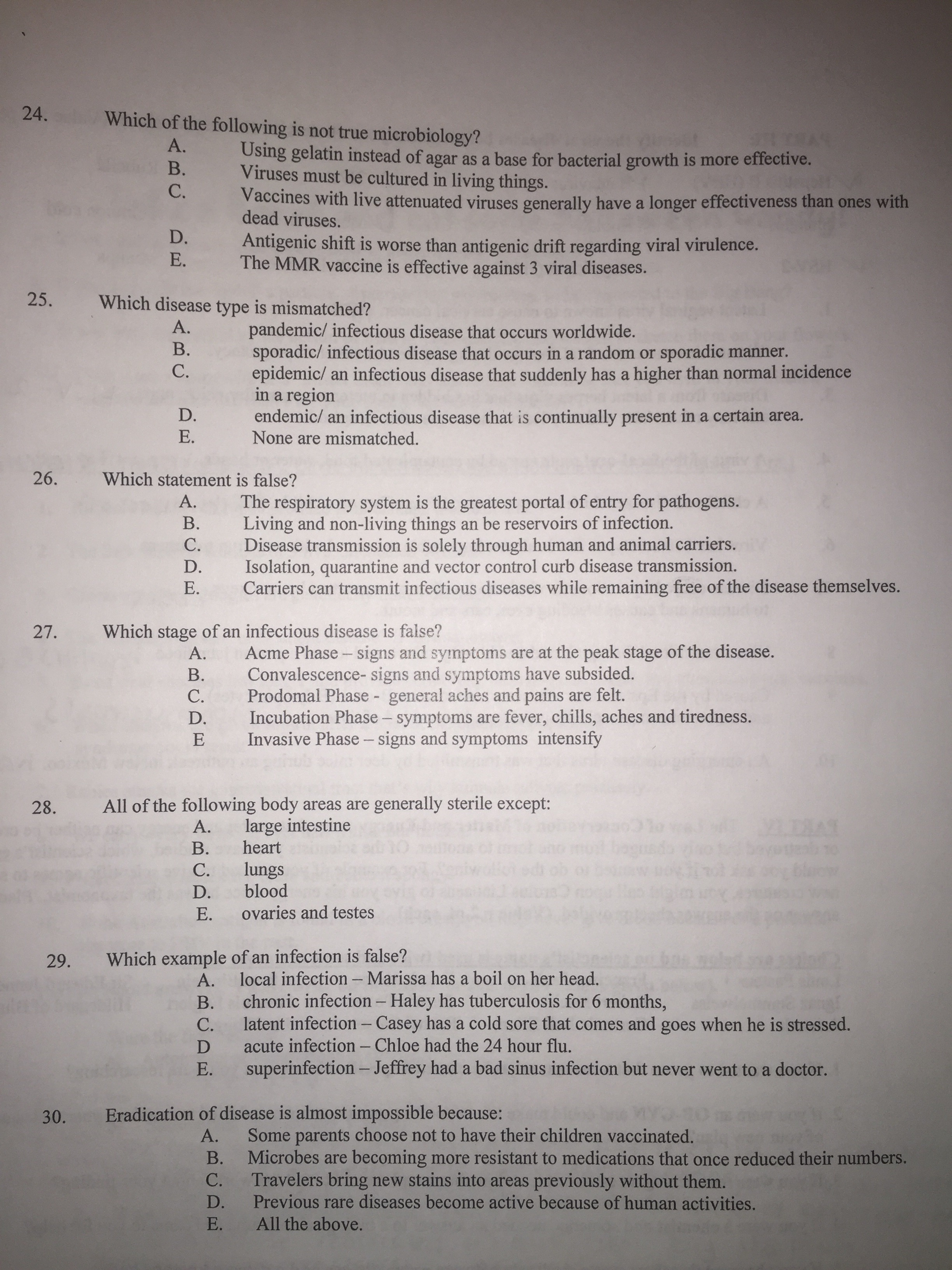 math questions and exam answers True MULTIPLE Microbiology Solved: False Microbiology C Or