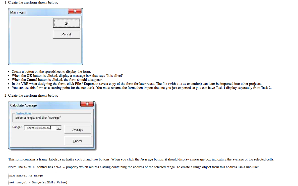 Vba homework picture