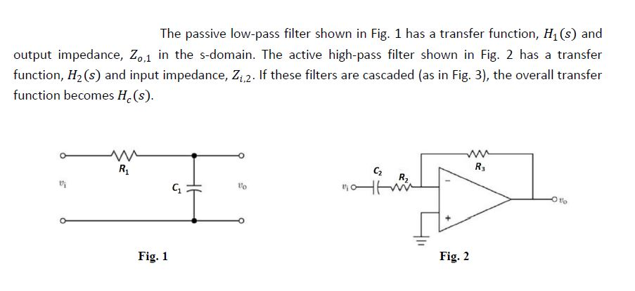 Ondenkbaar Nietje Contractie The passive low-pass filter shown in Fig. 1 has a | Chegg.com
