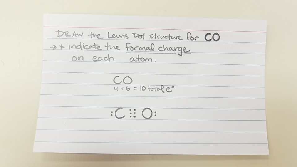 lewis dot structure for co