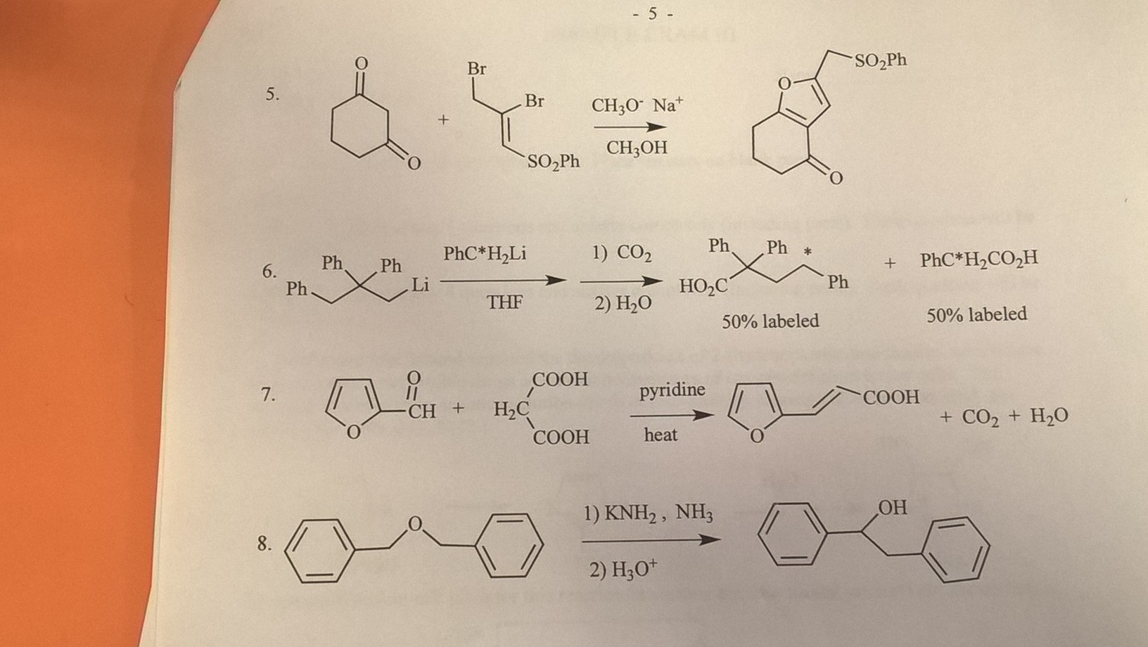 SO2Ph Br Br CH30- Na CH3OH SO2Phi Ph Ph 1) CO2 PhC.