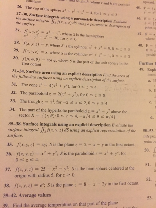 Solved The Hemisphere X 2 Y 2 Z 2 100 For Z 0 A Chegg Com