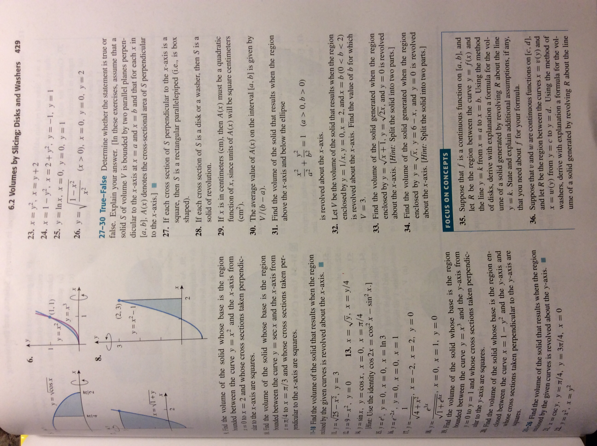 Find The Volume Of The Solid Whose Base Is The Region Chegg Com