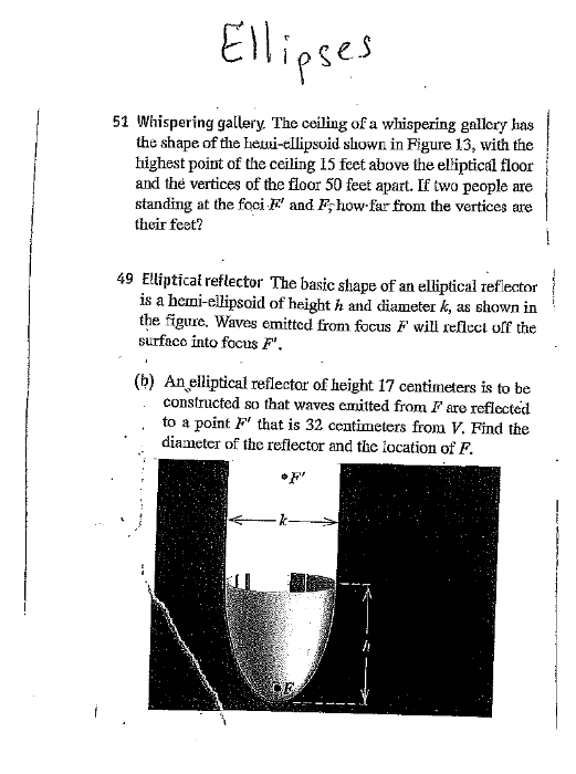 Solved Whispering Gallery The Ceiling Of A Whispering Ga