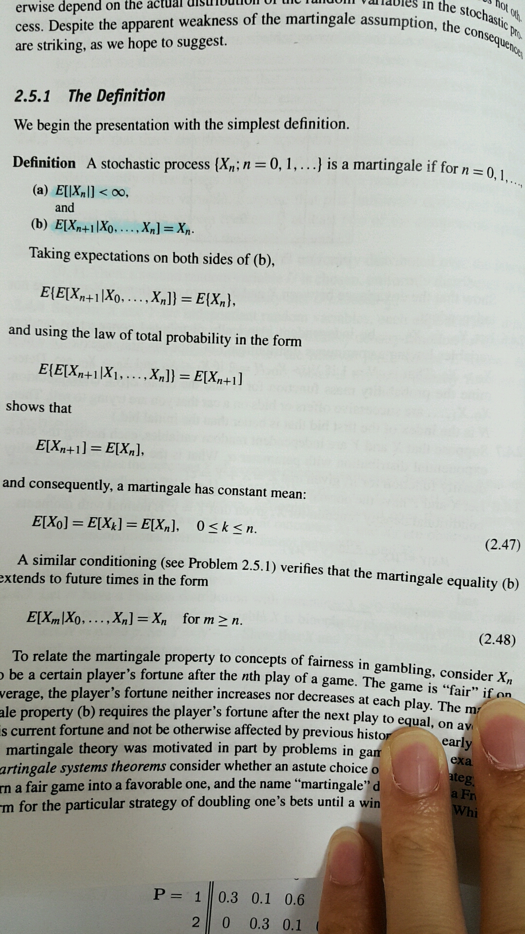 Martingale difference sequence picture
