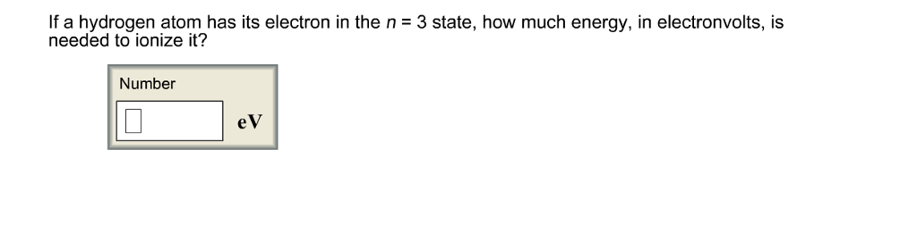 Solved If A Hydrogen Atom Has Its Electron In The N = 3 S