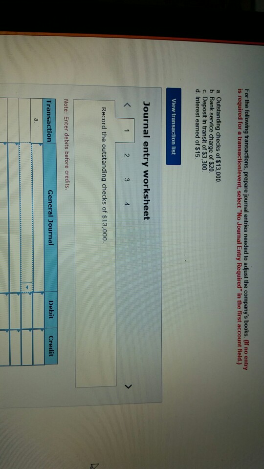 Solved For the following transactions, prepare journal | Chegg.com