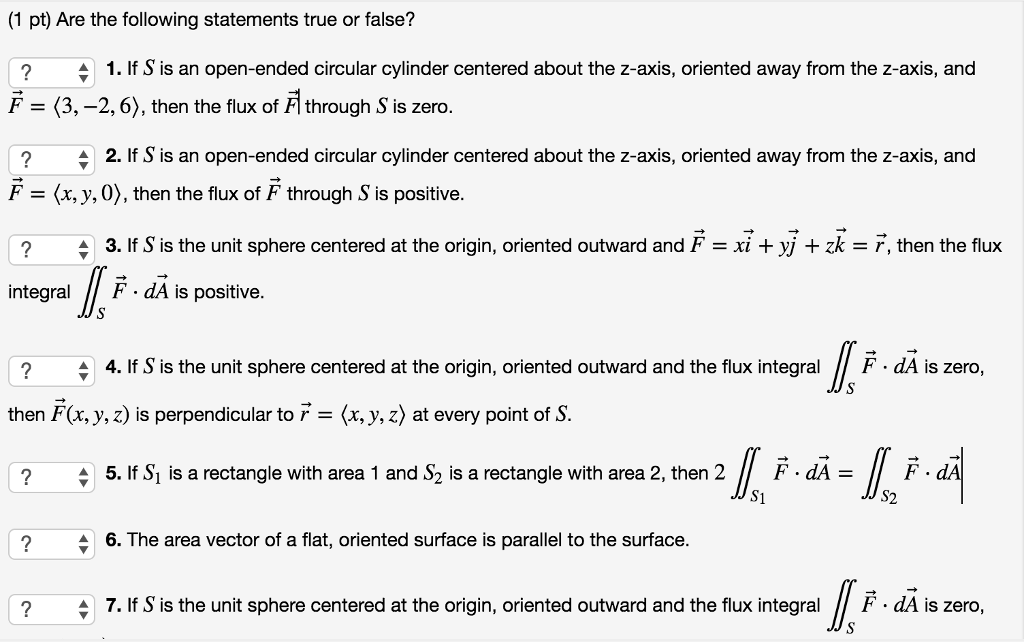 Solved 1 Pt Are The Following Statements True Or False Chegg Com