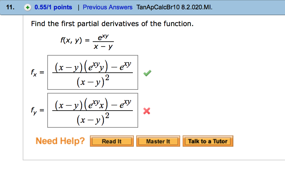 Solved Find The First Partial Derivatives Of The Function Chegg Com