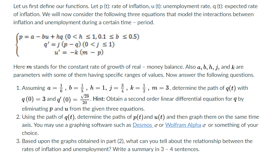 Let Us First Define Our Functions Let P T Rate Of Chegg Com