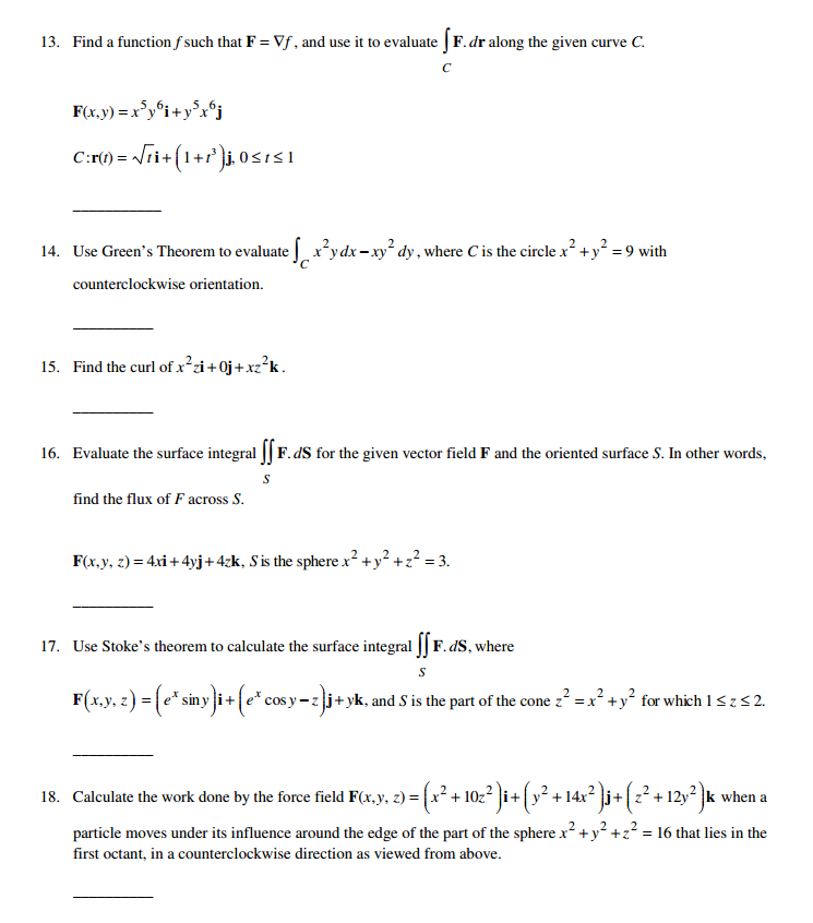 Solved Find A Function F Such That F Nabla F And Use I Chegg Com