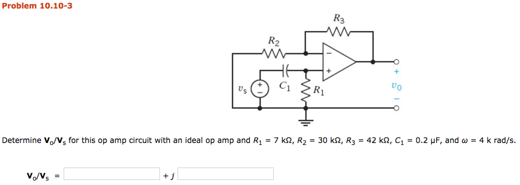 Solved Determine V 0 V S For This Op Amp Circuit With An Chegg Com