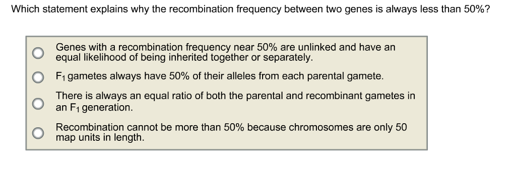 recombination frequency