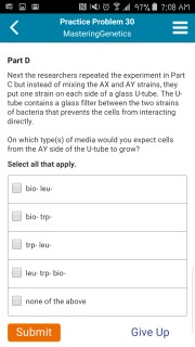Question: In an experiment similar to the Lederberg and Tatumexperiment, researchers grew two strains of E...