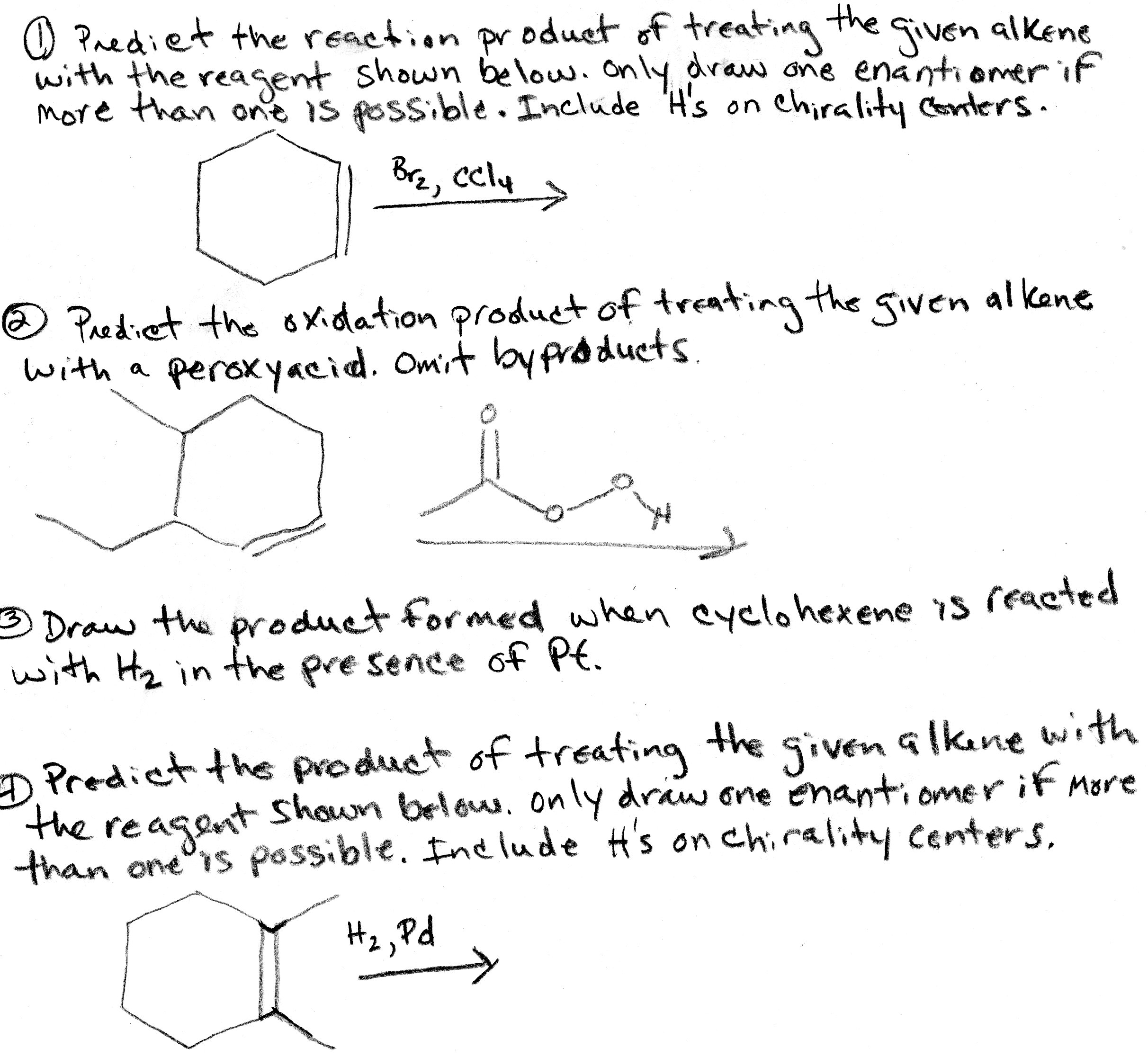 Solved Predict The Reaction Product Of Treating The Given